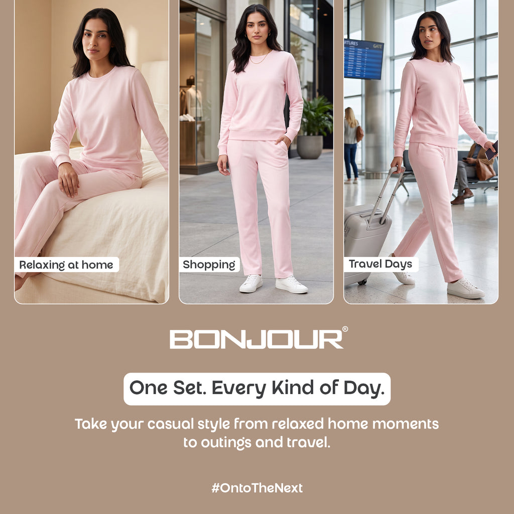Cavynd Women's Winter Lounge Set – Primerose Pink