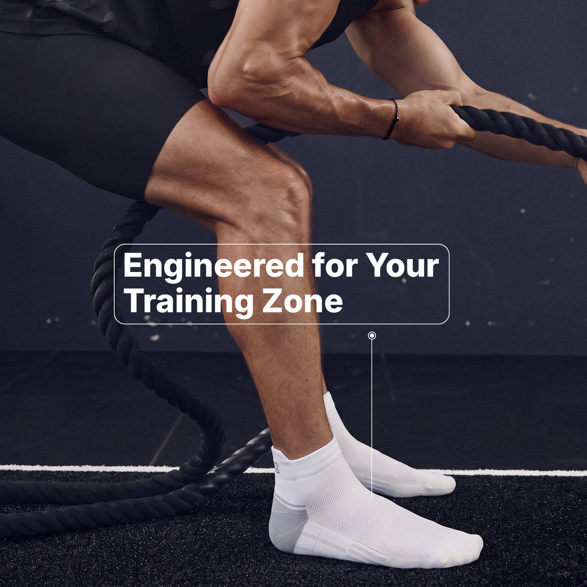 CAVYND RUN Men's Performance Secret Socks – Navy, Ivory & Charcoal (Pack of 3)