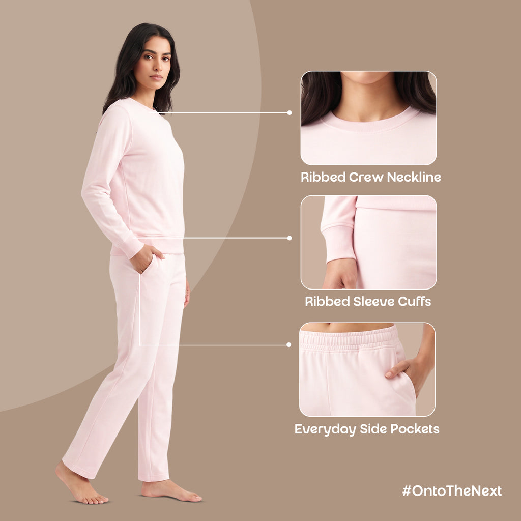 Cavynd Women's Winter Lounge Set – Primerose Pink